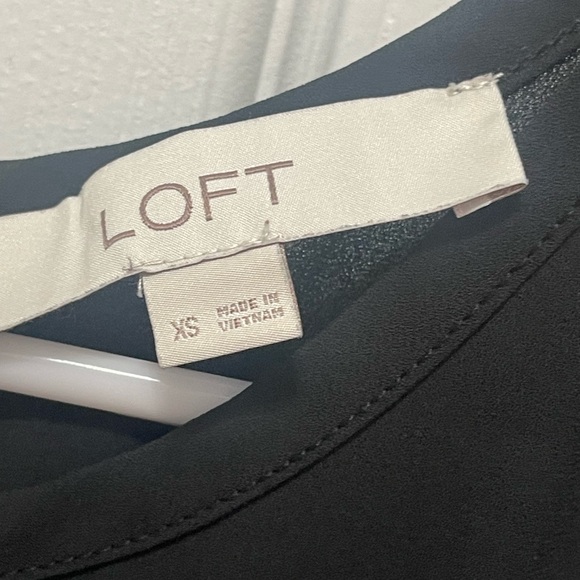 Loft sleeveless top xsmall black and white - Picture 10 of 12